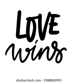 Gay pride. Hand lettering illustration
