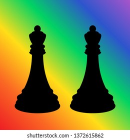 Gay Pride. LGBT concept. Vector colorful illustration. Sticker, patch, t-shirt print, logo design. LGBT graphic symbol