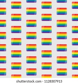 Gay pride pattern . LGBT vector background