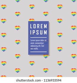Gay pride pattern . LGBT vector background