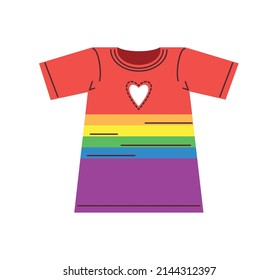 camisa del orgullo gay de color arcoiris