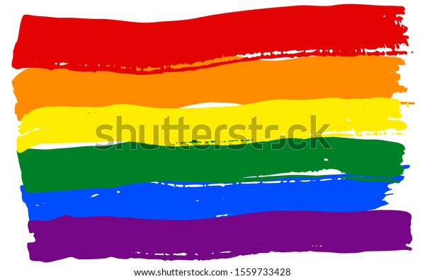 Gay Pride Style Colored Background Imitation Stock Vector Royalty Free