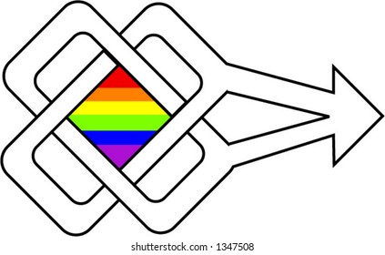 Gay Pride Symbol - vector (you can change the colors and size!)