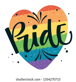 Gay Pride Text Pride Colorful Gay Stock Vector (Royalty Free ...