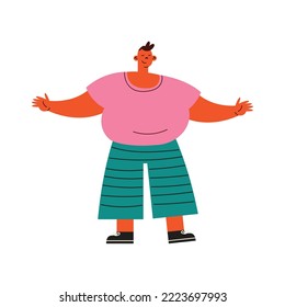 gay strong man young character