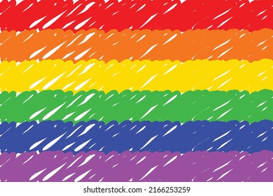 The Gay Trangender flag colors in grunge style