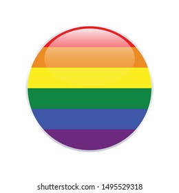 Gay vector flag or LGBT. Rainbow flag. Pride symbol.