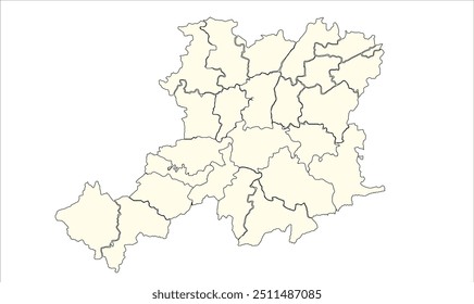 Gaya District map blank, Gaya District, Bihar State, Republic of India, Government of Bihar, Indian territory, Eastern India, politics, village, tourism