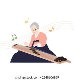 Gayageum (Korean Traditional String Instrument)