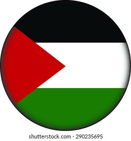 Gaza Flag Buttons Original Vector Illustration