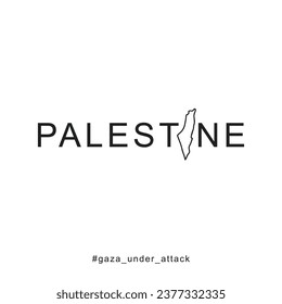 Gaza Under Attack Illustration graphic design 