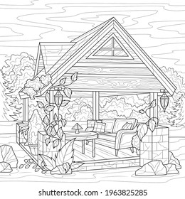 garden coloring pages images stock photos vectors shutterstock