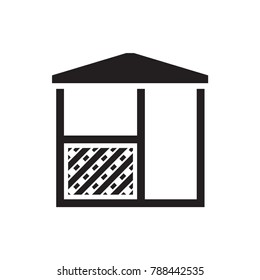gazebo icon illustration isolated vector sign symbol
