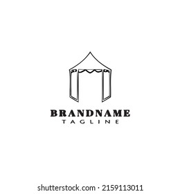 gazebo logo icon design vector modern creative illustration