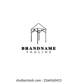 gazebo logo icon design vector modern creative illustration