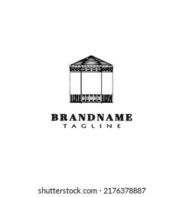 gazebo logo icon design vector modern creative illustration