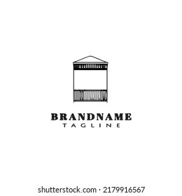 gazebo logo icon design vector modern creative illustration