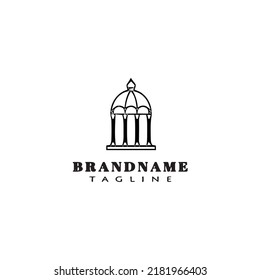 gazebo logo icon design vector modern creative illustration