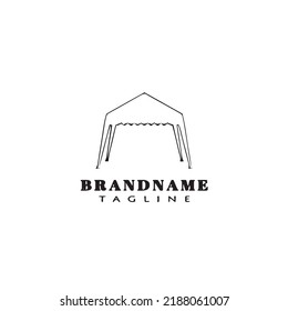 gazebo logo icon design vector modern creative illustration