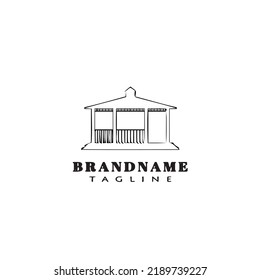 gazebo logo icon design vector modern creative illustration