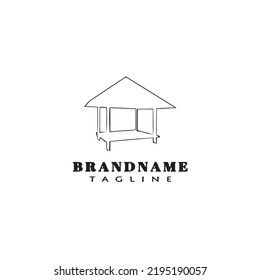 gazebo logo icon design vector modern creative illustration