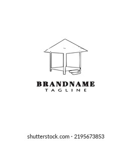gazebo logo icon design vector modern creative illustration