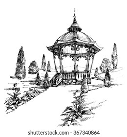 Gazebo in the park