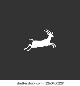 gazella icon vector. gazella sign on black background. gazella icon for web and app