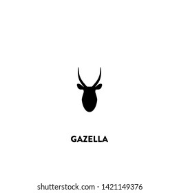 gazella icon vector. gazella sign on white background. gazella icon for web and app