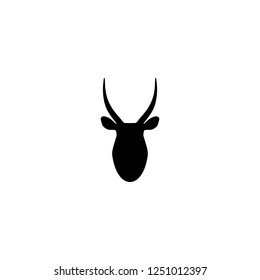 Gazella vector icon. Gazella sign on white background. Gazella icon for web and app