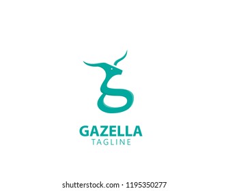 Gazelle G letter logo design