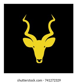 gazelle head icon vector