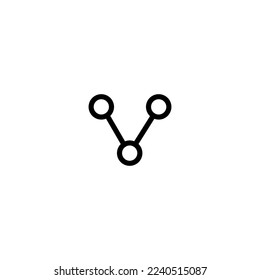 Gazelle horn icon. Simple style nature conservation association poster background symbol. Gazelle horn brand logo design element. Gazelle horn t-shirt printing. Vector for sticker.