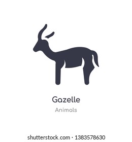 gazelle icon. isolated gazelle icon vector illustration from animals collection. editable sing symbol can be use for web site and mobile app