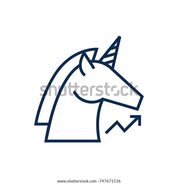 Gazelle Line Vector Arrow Going Upwards Stock Vector Royalty Free 747671536