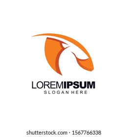 Gazelle logo design Premium Vector
