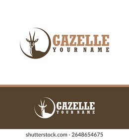 Gazelle logo design vector. Silhouette Gazelle Template Illustration. Icon Symbol