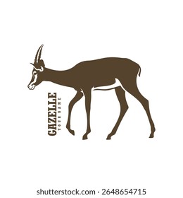 Gazelle logo design vector. Silhouette Gazelle Template Illustration. Icon Symbol