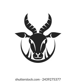 Gazelle Logo template Isolated. Brand Identity. Icon Abstract Vector graphic