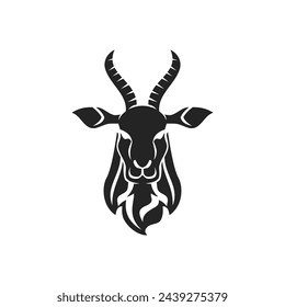 Gazelle Logo template Isolated. Brand Identity. Icon Abstract Vector graphic