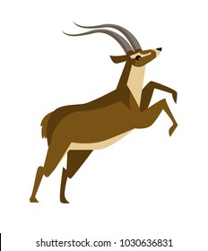 gazelle running and jumping