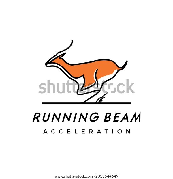 Gazelles Logo Inspiration Vector Icon Illustration Stock Vector ...