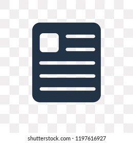 Gazette vector icon isolated on transparent background, Gazette transparency concept can be used web and mobile