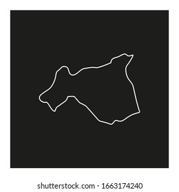 Gaziantep region map, country of Turkey
