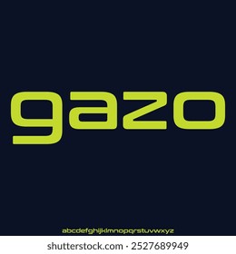 gazo, the geometric minimal alphabet. display font vector typeset
