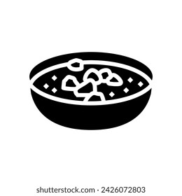 gazpacho soup spanish cuisine glyph icon vector. gazpacho soup spanish cuisine sign. isolated symbol illustration