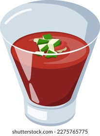 gazpacho. Vector isolated on a white background
