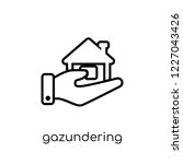 Gazundering icon. Trendy modern flat linear vector Gazundering icon on white background from thin line Business collection, editable outline stroke vector illustration