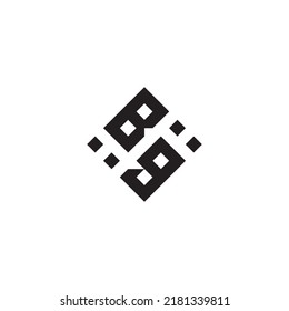 GB abstract geometric concept logo in high quality professional design that will be best for street style