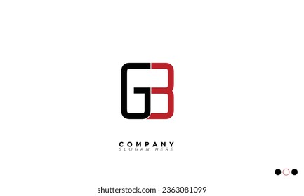 GB Alphabet letters Initials Monogram logo BG, G and B